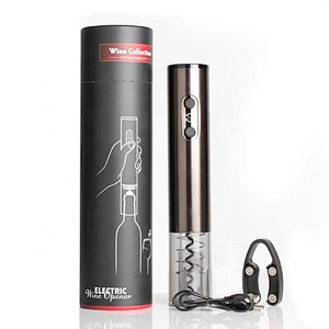 Chrome Black Rechargeable Electric Wine Opener