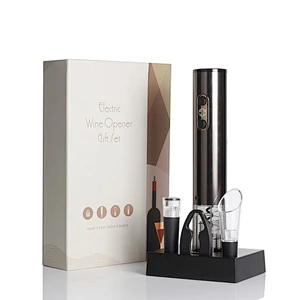 Electric Wine Opener Gift Set with Charging Base