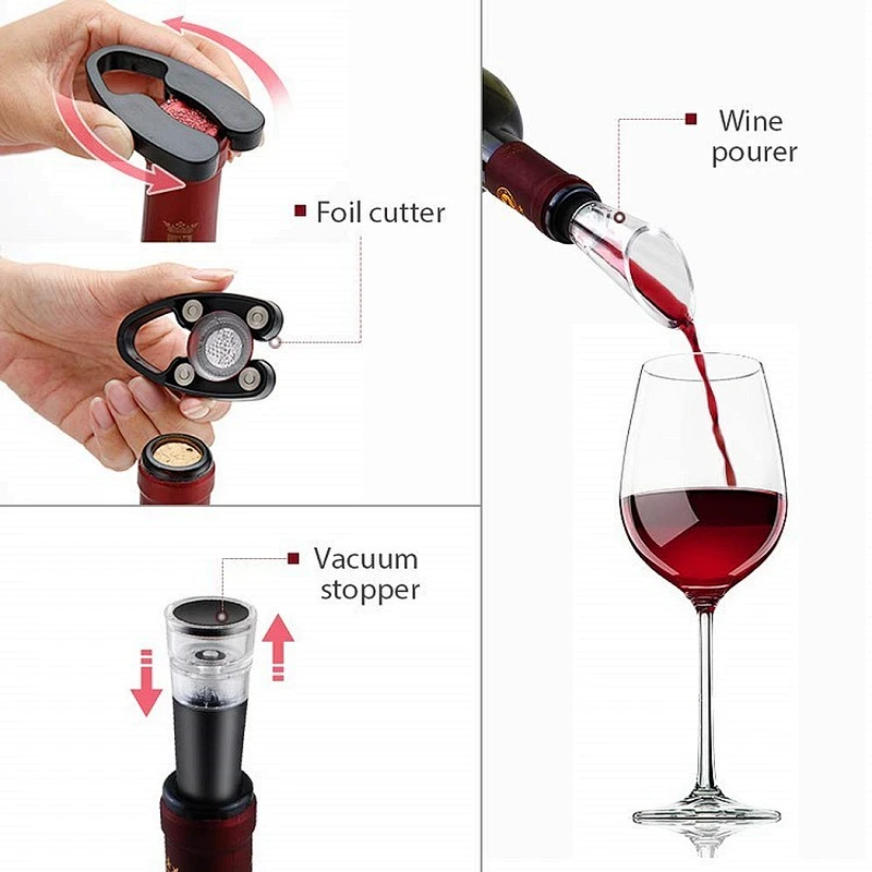 Rechargeable Electric Wine Opener Gift Set