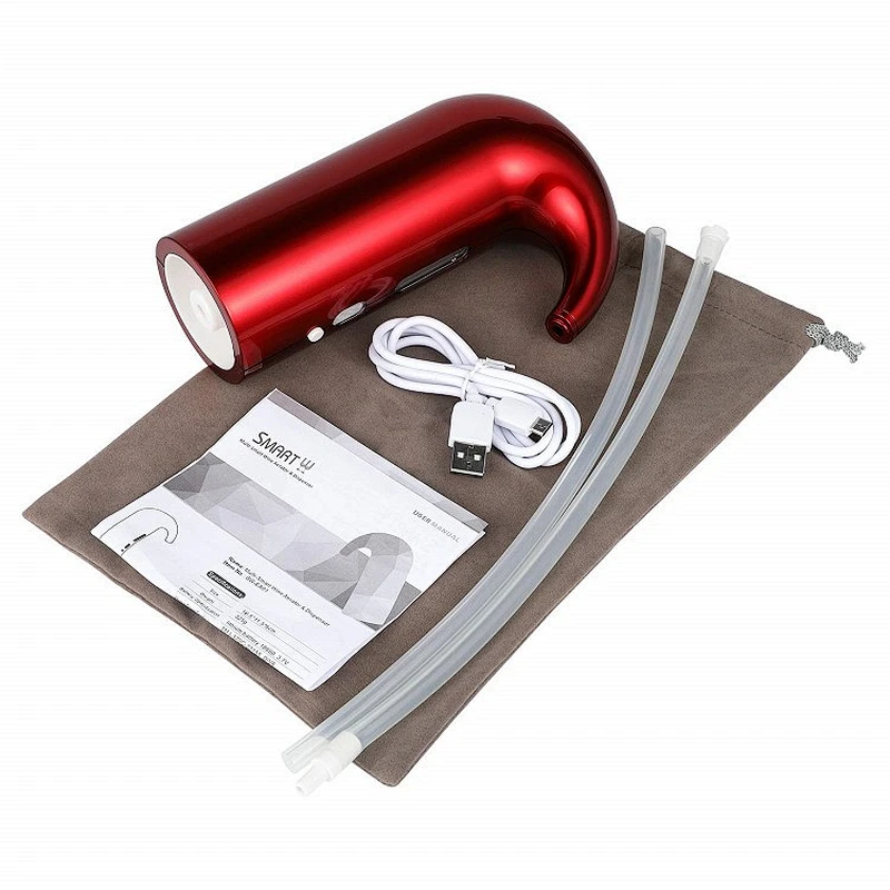 Red Electric Wine Aerator & Dispenser