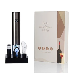 One-touch Electric Wine Opener Gift Set with Charging Base
