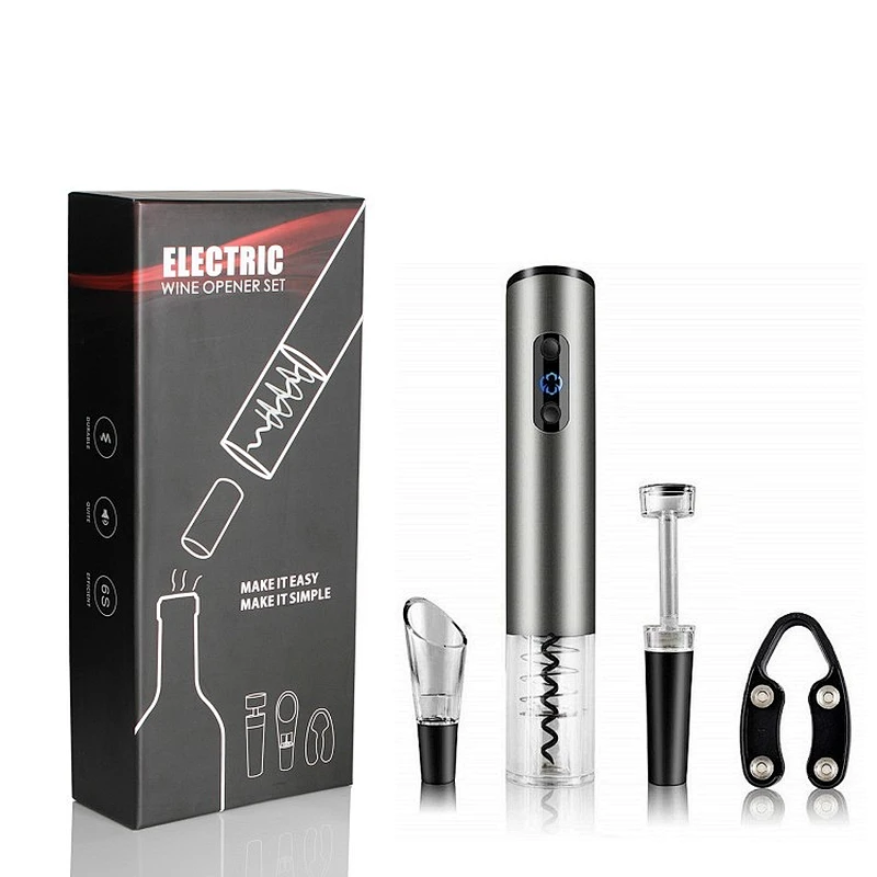 Non-rechargeable Electric Wine Opener Gift Set
