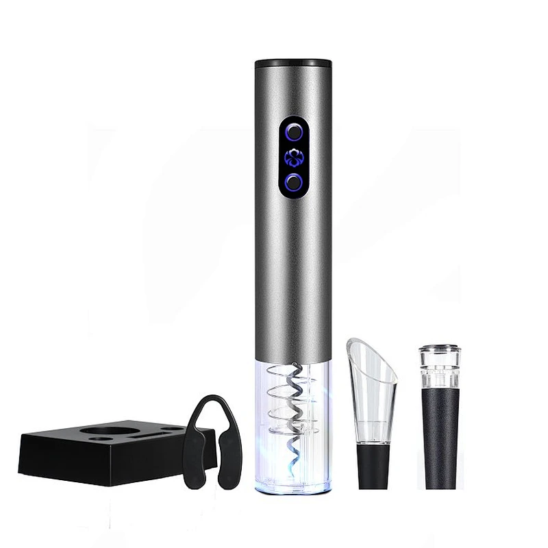 Electric Wine Opener Gift Set with Charging Base