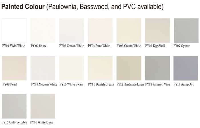 PVC shutters