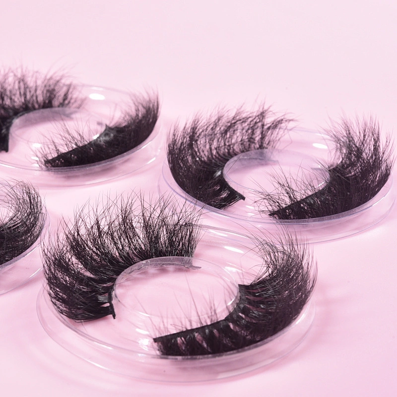 Factory Wholesale 3D Faux Mink Eyelash Custom Label Dramatic Fluffy Eyelashes Full Strip Cruelty Free Lashes With 7 pairs