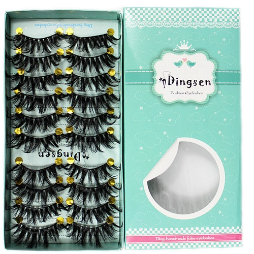 10 pairs of eyelashes set pestanas naturales fluffy mink eyelash vendor for cils magnetique beauty supplies false eyelashes