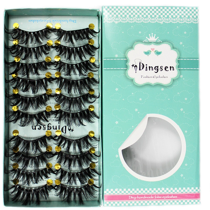 10 ensembles de cils doubles pestanas Naturales bouffées vison cils faux cils pour cils magnétique Beauty