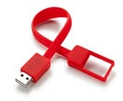 2GB red color wristband bracelet usb flash pendrive flash memory for promotional gifts