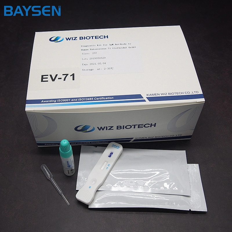 Diagnostic Kit Colloidal Gold for IgM Antibody to Human Enterovirus 71 Rapid Test kit