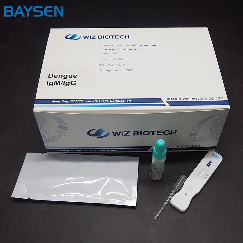Dengue IgM IgG Rapid Test Kit One Step Antibodies Dengue Virus Test Cassette