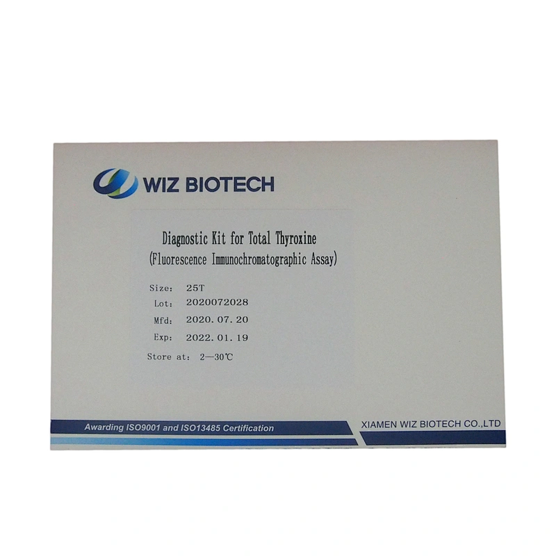 Total Thyroxine Test T4 Rapid Test Kits CE Approved