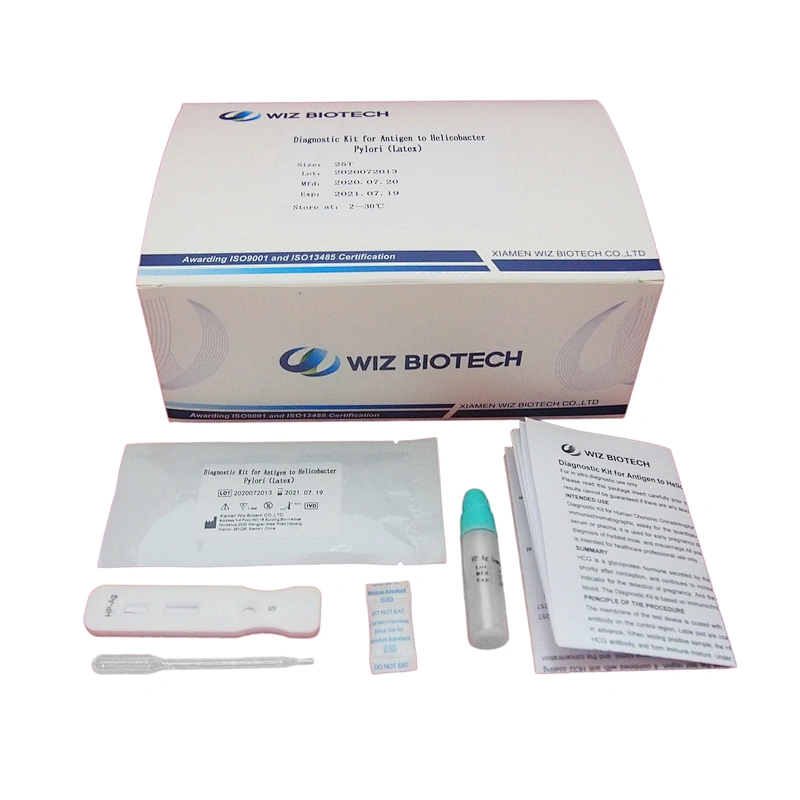 Factory Diagnostic Kit LATEX for Antigen to Helicobacter Pylori  in vitro diagnostic use only