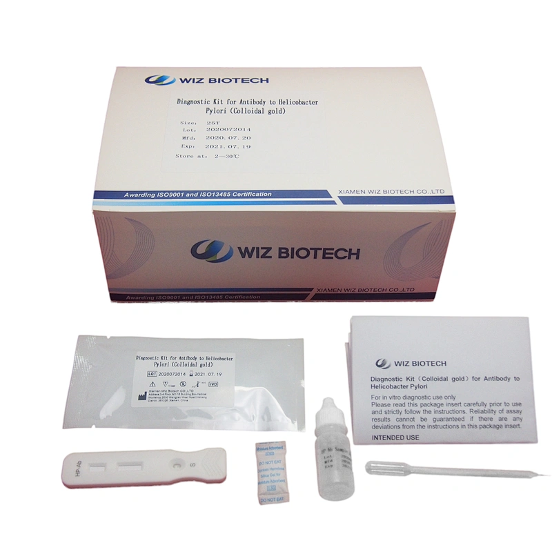 2019 HP-Ab High sensitive one step home test kit Helicobacter Pylori Antibody with low factory price