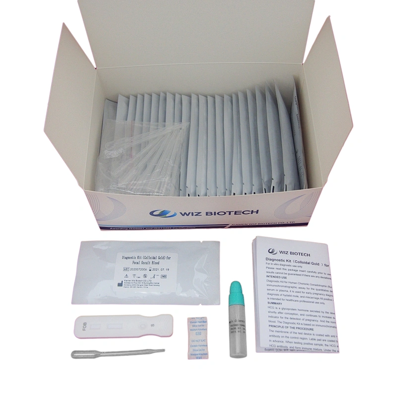 High sensitive CE Approve Diagnostic Kit for Fecal Occult Blood FOB with factory price
