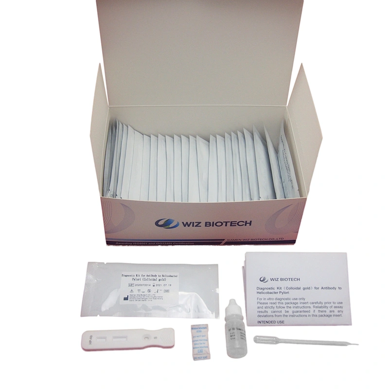 Diagnostic Kit Colloidal Gold for IgM Antibody to Helicobacter Polori  Rapid Test kit