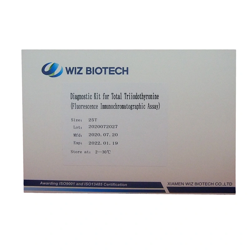 T3 Rapid Test Kit for Total Triiodothyronine fluorescence immunochromatographic assay