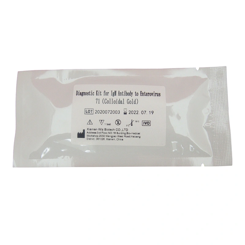 Diagnostic Kit Colloidal Gold for IgM Antibody to Human Enterovirus 71 Rapid Test kit