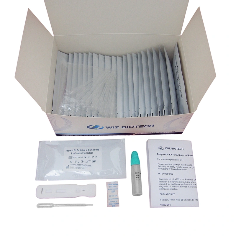 Factory Price Diagnostic Kit for Rotavirus Group A(Latex) OEM Customized logo package acceptable