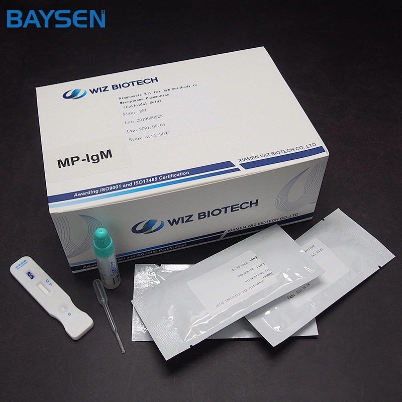 Mp IgM Rapid Blood Test Kit Mycoplasma Pneumoniae Igm Antibody Test Device Cassette