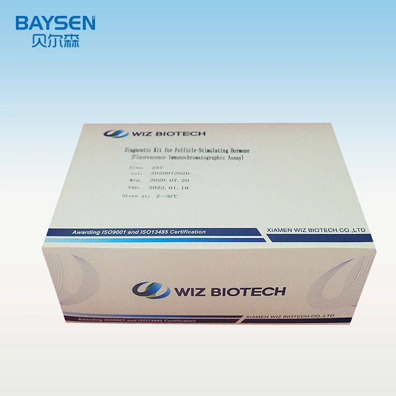FSH rapid test kit IVD test POCT reagent Quantitative kit ( fluro immune assay)