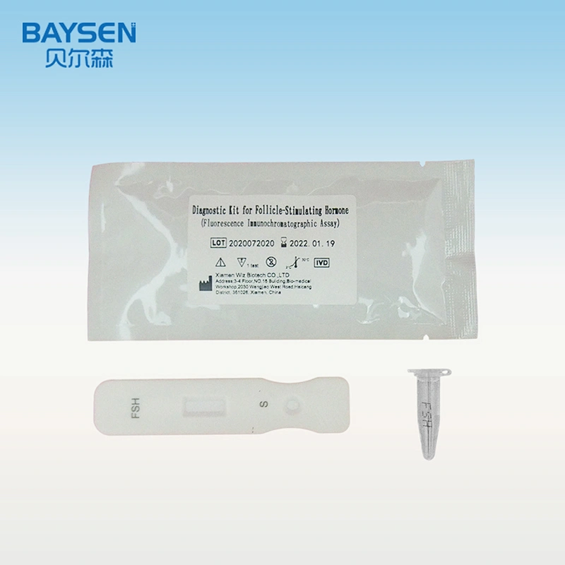 FSH rapid test kit IVD test POCT reagent Quantitative kit ( fluro immune assay)