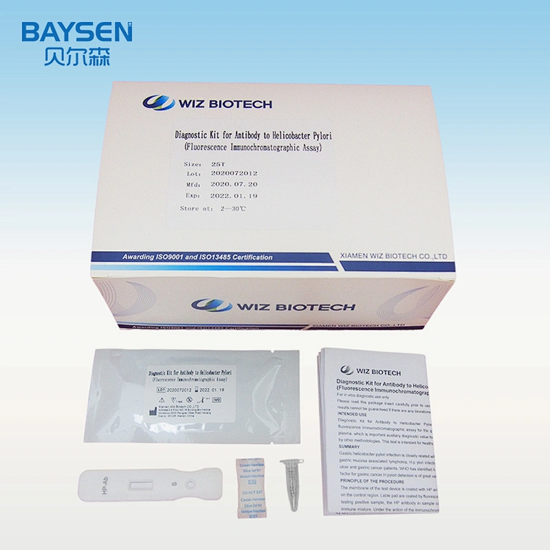 diagnostic kit for antibody to helicobacter pylori hp-ab hp antibody test
