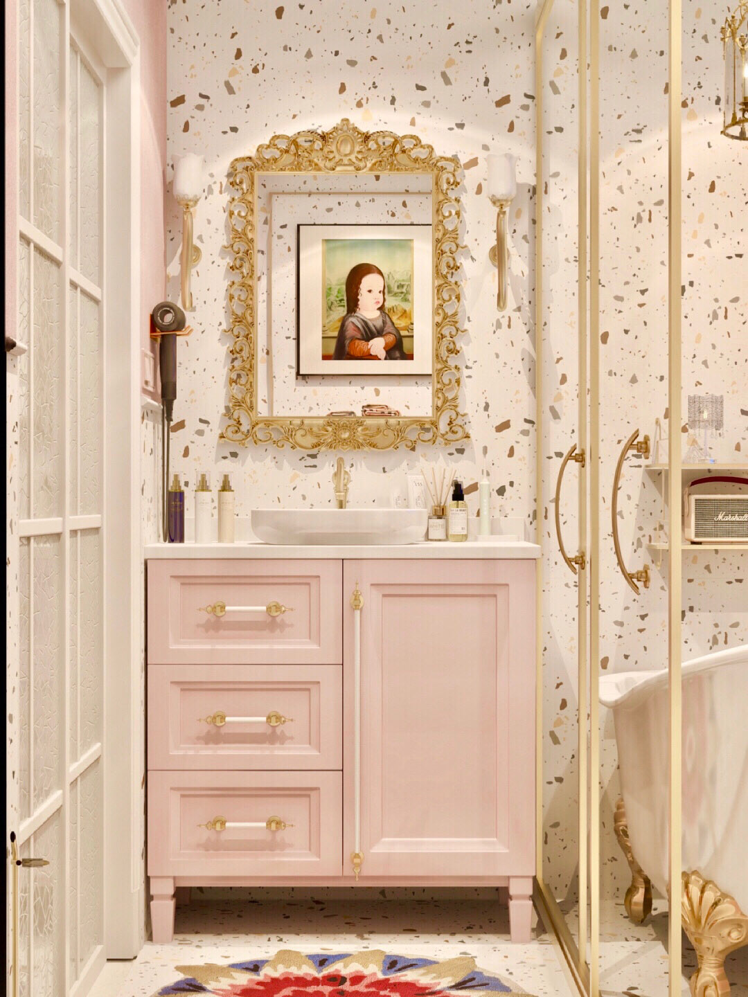 Idéias de banheiro de inspiração francesa - Banho Tona, image size:1080x1440