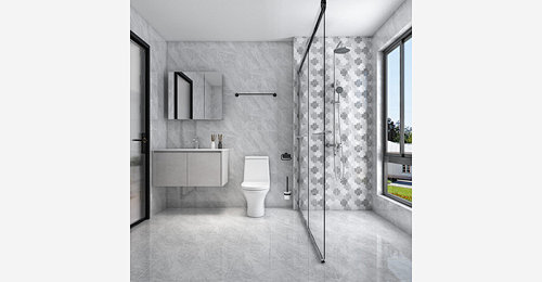 Grey Mosaic Tiles Bathroom Design Ideas - Tona Bath