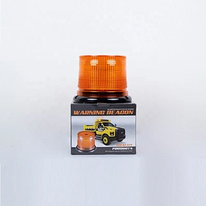 60 watts high power amber  cob led revolving beacon light with Cigarette Lighter Plug