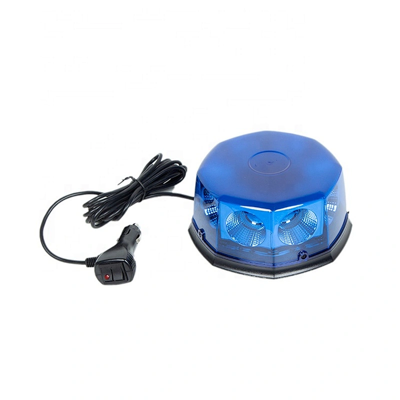 COB 12-24 Volt Amber Mini Led Strobe Roof Top Beacon Light Rotating High Intensity Hazard Emergency Warning Lights Bar for Trucks Vehicles Snow Plow Police Firefighters  Ambulance warning light with Magnetic Base