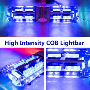 Police emergency signal lights ambulance blue led flashing lightbar with Horn siren