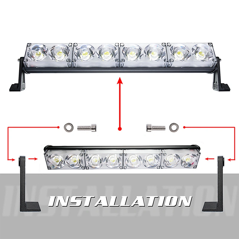 Factory wholesale 40W 80W 160W 240W 3200W Emergency light bar for truck off-road vehicles