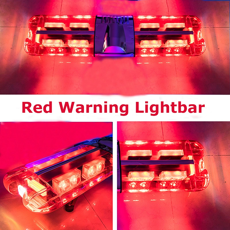 Full size dc12v led ambulance emergency rotating police light bar with siren speaker