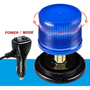 DC12-24V red blue amber rotary led lighting rotating led emergency light for ambulance police mining excavator crane fire truck