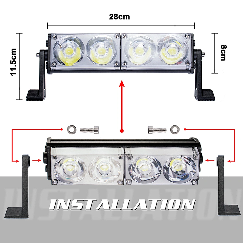 80W Auto aluminum housiong roof working light bar Truck roof LED Light Bar for woking offroad led light bar