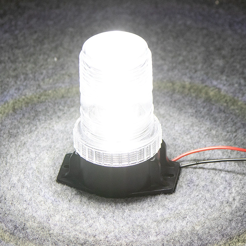 DC10-100V 18watts white strobe emergency flashing beacon lights on truck vehicles