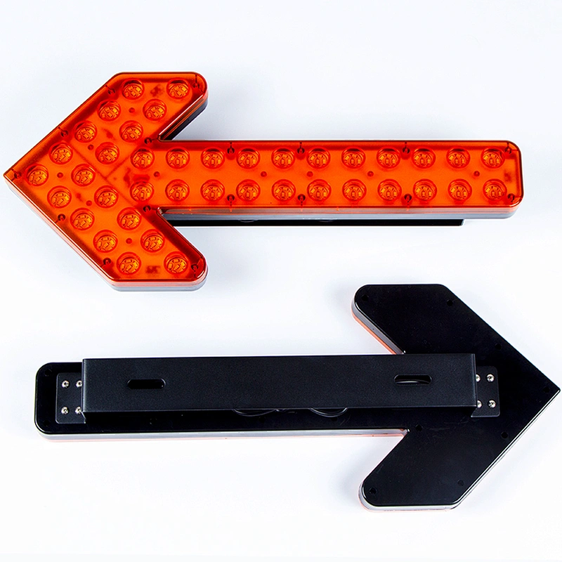 DC12-24V Sprinkler steering arrow light cleaning construction vehicle LED water steering warning indicator light bar