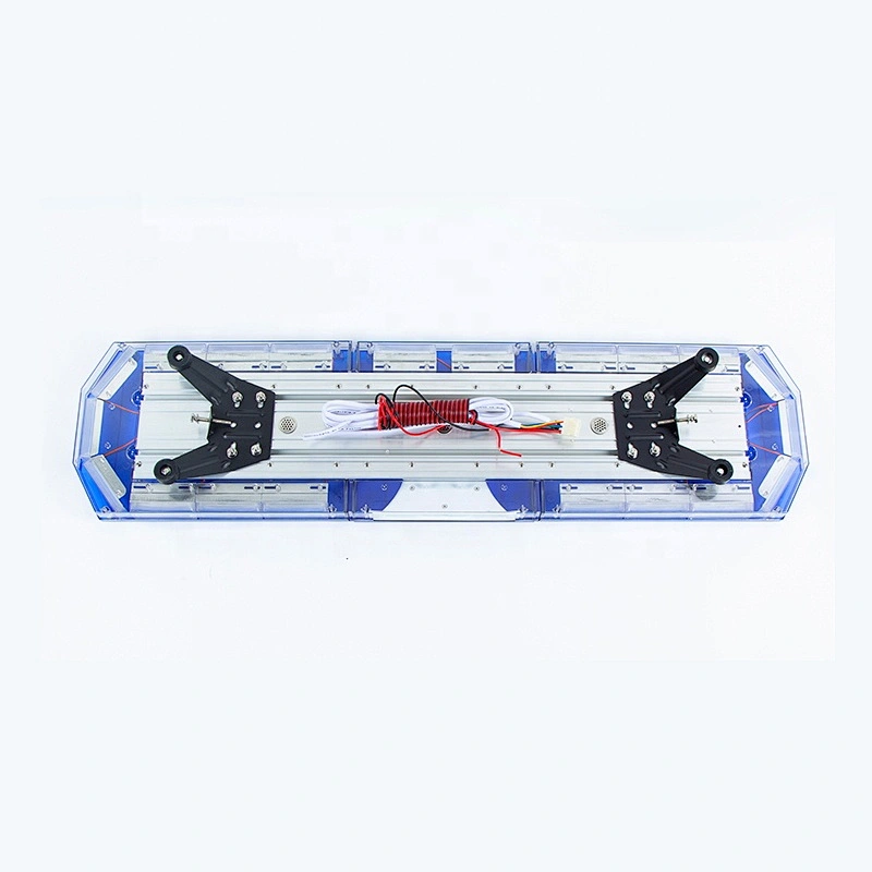 Blue Rotating LED Ambulance Flashing Lights Bar and Siren