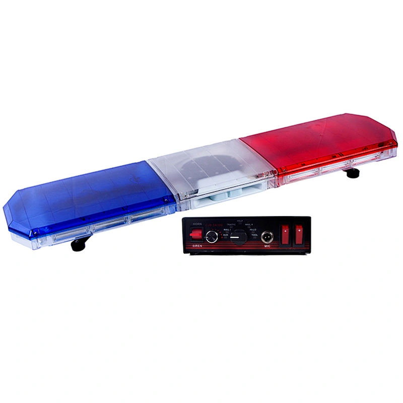 12V24V police car roof flashing ultra-thin emergency lights led red and blue warning lights