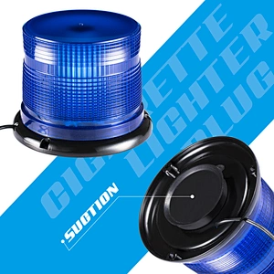 DC12-24V red blue amber rotary led lighting rotating led emergency light for ambulance police mining excavator crane fire truck