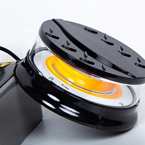 80 Watts High Power COB LED Beacon Light with Magnet Base for Trucks & Police Vehicles.