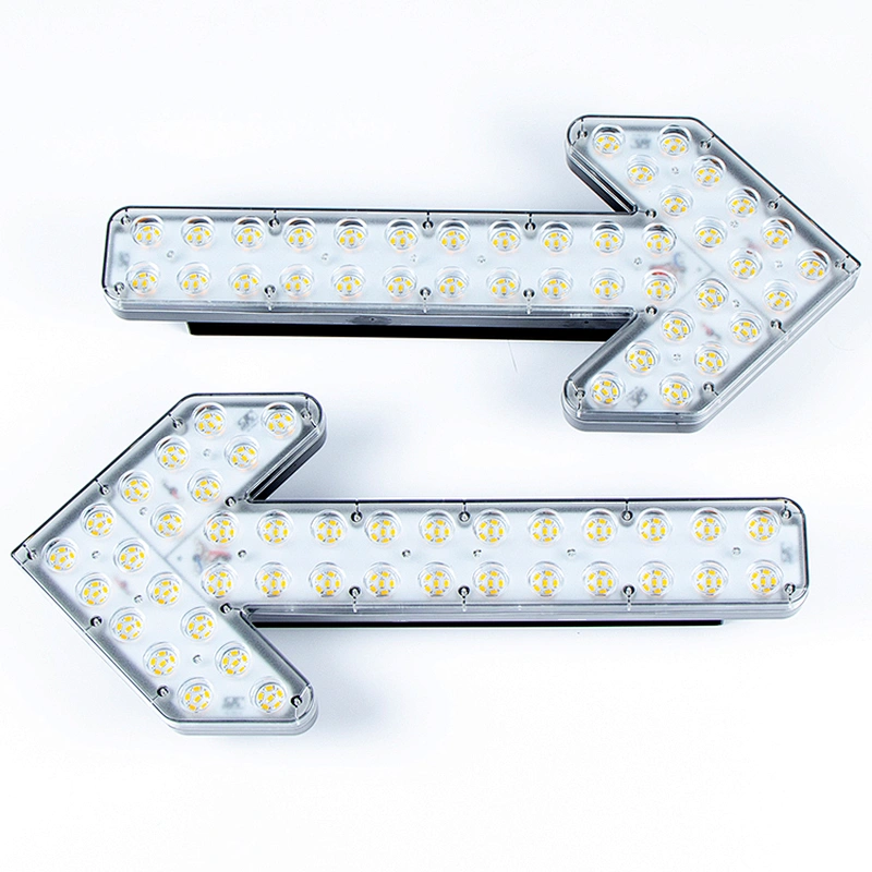 100Watts amber led  road safety arrow warning light bar indicator light for Spinker steering Garbage construction trucks