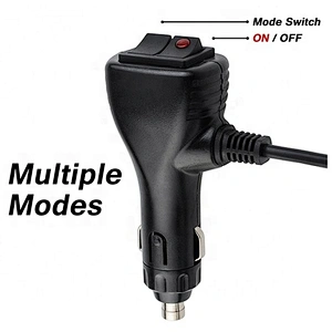 60 watts high power amber  cob led revolving beacon light with Cigarette Lighter Plug
