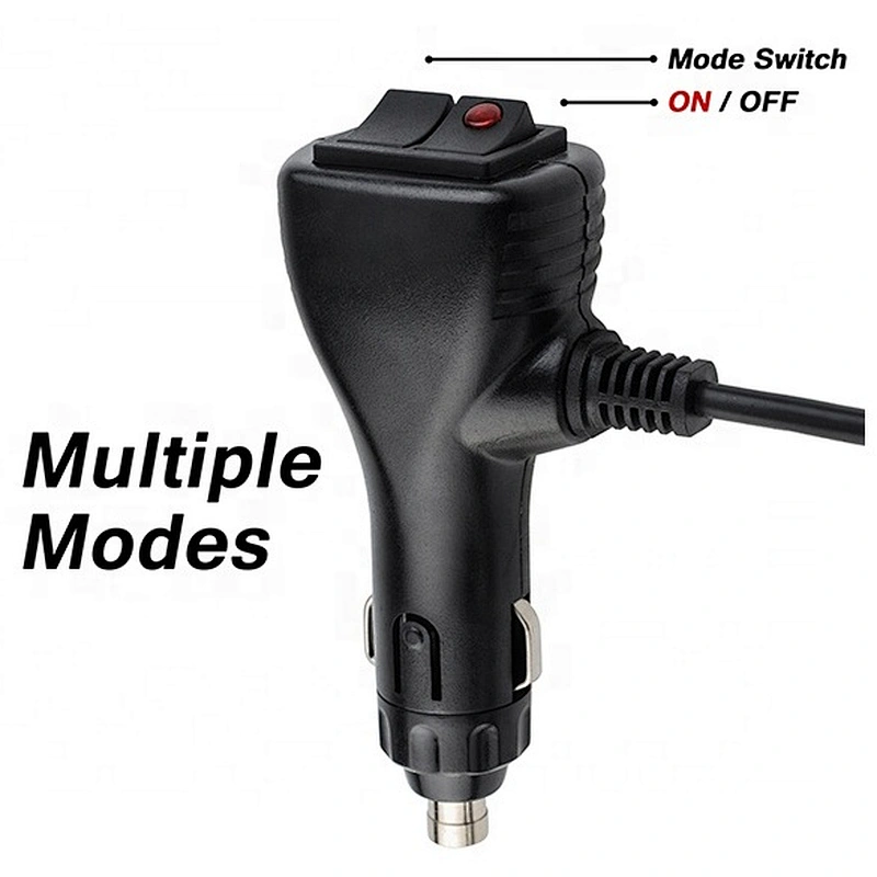 60 watts high power amber  cob led revolving beacon light with Cigarette Lighter Plug