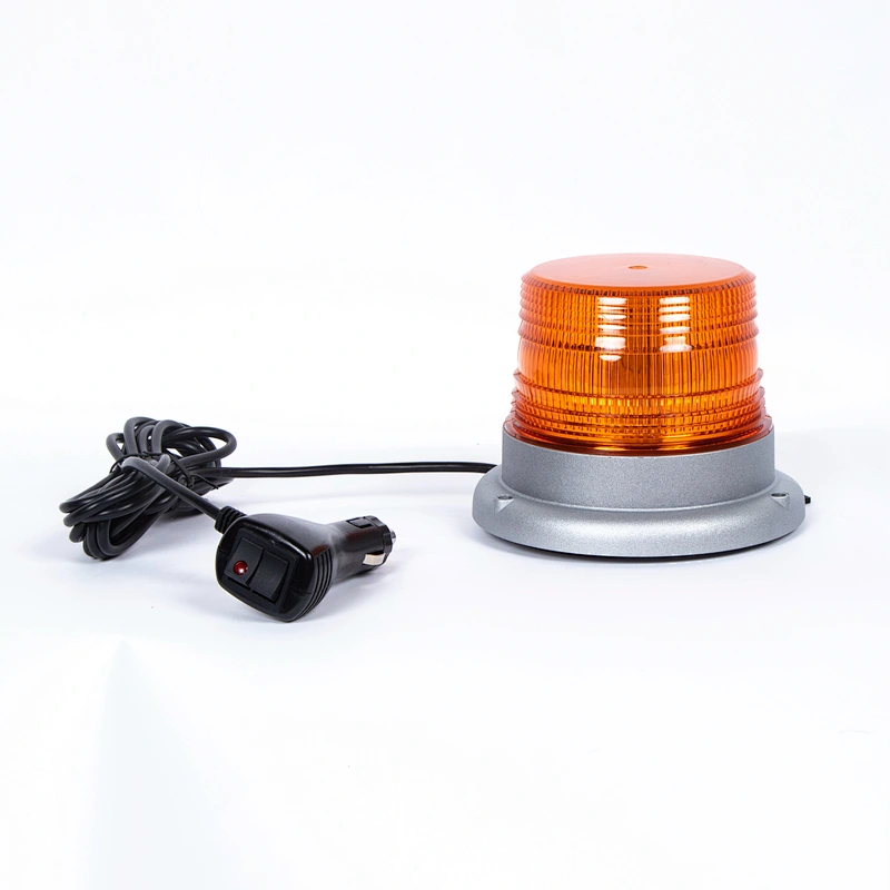 warning Safety Flashing Beacon Strobe Lights with Magnetic and 16ft Straight Cord for Vehicle Trucks Cars and Forklift