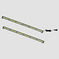 34  Inch 60W White led Strobe Light  Bar Traffic Advisor with Lighter Plug