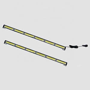 34  Inch 60W White led Strobe Light  Bar Traffic Advisor with Lighter Plug