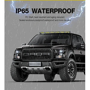 34  Inch 60W White led Strobe Light  Bar Traffic Advisor with Lighter Plug