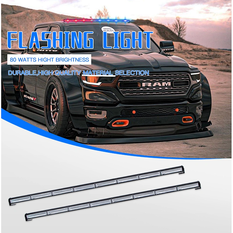 80W White led Strobe Light Bar Traffic Advisor with Lighter Plug Price: