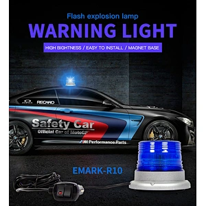 warning Safety Flashing BeaconLights with Magnetic and 16ft Straight Cord for Vehicle Trucks Cars and Forklift